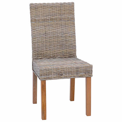 vidaXL Esszimmerstuhl 2 pcs Kubu Grau 45 x 54 x 93 cm
