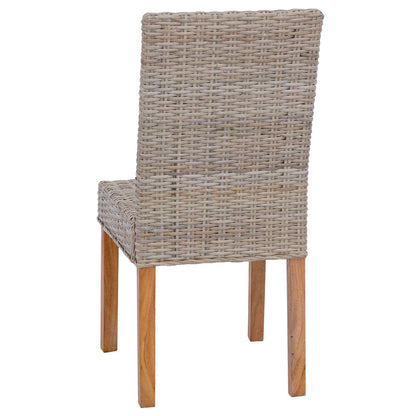 vidaXL Esszimmerstuhl 2 pcs Kubu Grau 45 x 54 x 93 cm