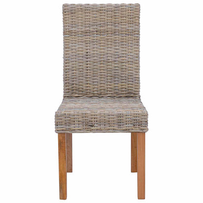 vidaXL Esszimmerstuhl 2 pcs Kubu Grau 45 x 54 x 93 cm