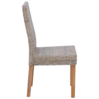 vidaXL Esszimmerstuhl 2 pcs Kubu Grau 45 x 54 x 93 cm