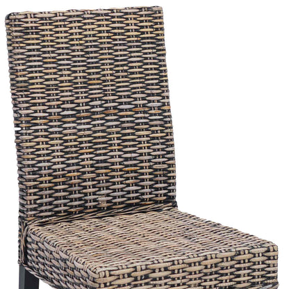 vidaXL Esszimmerstuhl 2 pcs Schwarz gewaschen 45 x 54 x 93 cm