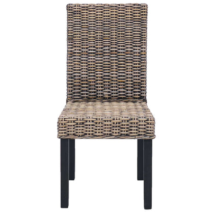vidaXL Esszimmerstuhl 2 pcs Schwarz gewaschen 45 x 54 x 93 cm