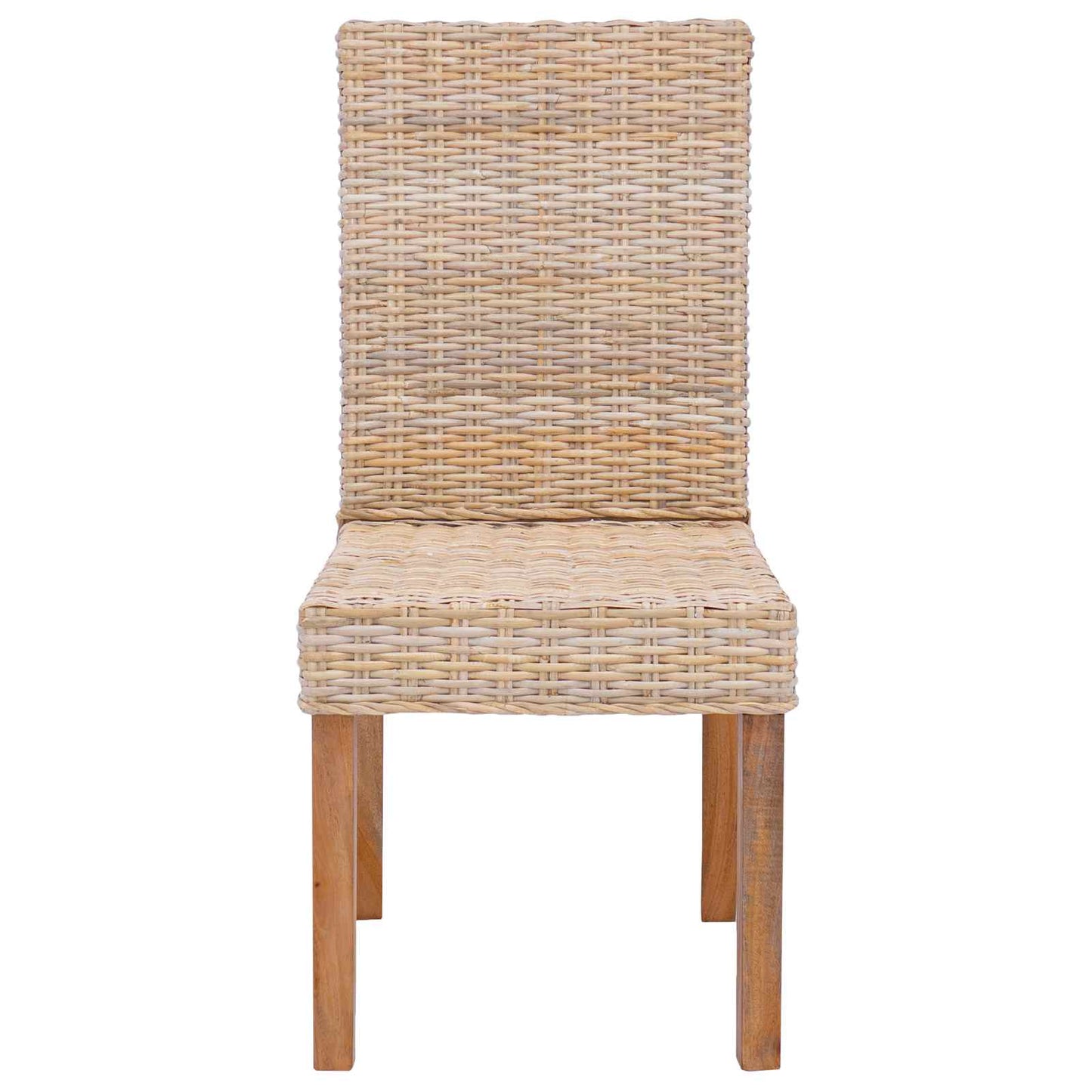 vidaXL Esszimmerstuhl 2 pcs Natur 45 x 54 x 93 cm