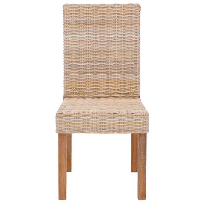 vidaXL Esszimmerstuhl 2 pcs Natur 45 x 54 x 93 cm