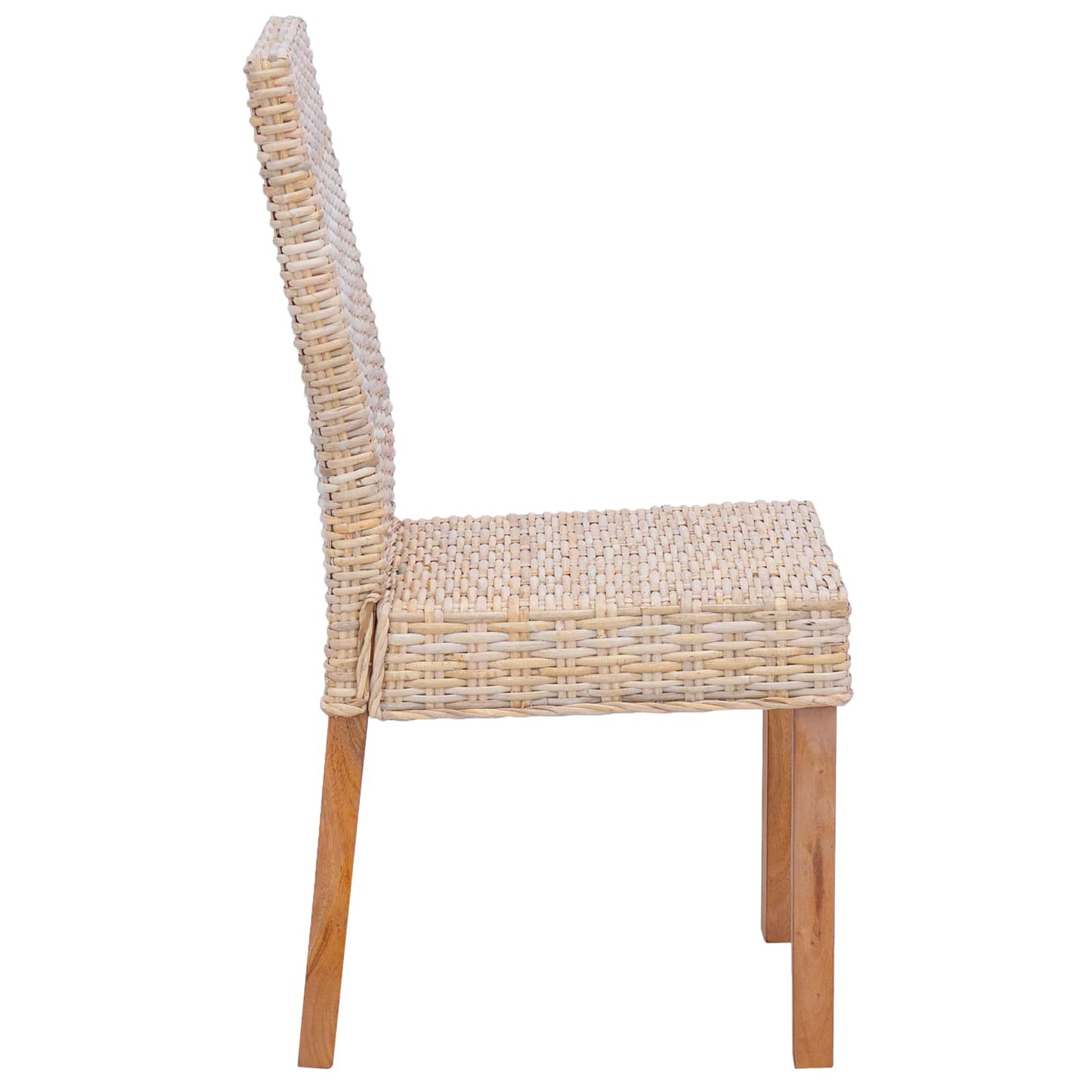 vidaXL Esszimmerstuhl 2 pcs Natur 45 x 54 x 93 cm