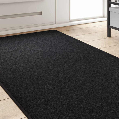 vidaXL Tapis de couloir anthracite 80 x 500 cm 100 % polypropylène