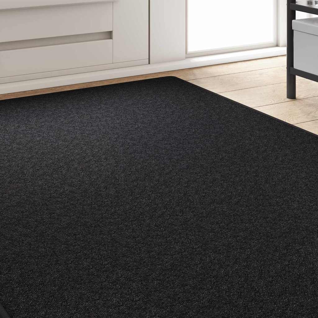 vidaXL Teppichläufer Anthrazit 100 x 250 cm 100% Polypropylen