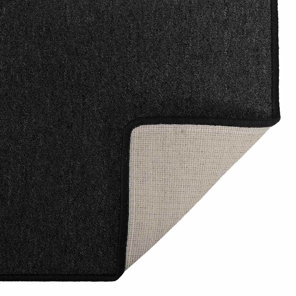 vidaXL Teppichläufer Anthrazit 100 x 300 cm 100% Polypropylen