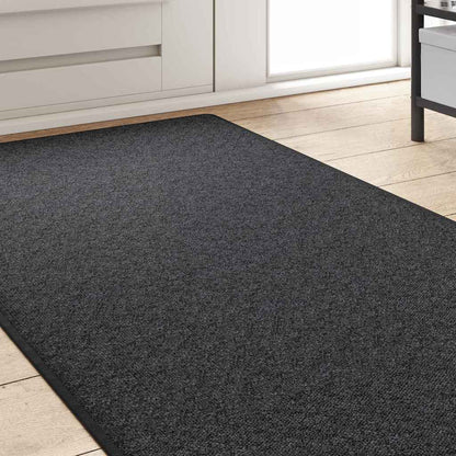 vidaXL Tapis de couloir Gris foncé 80 x 500 cm 100 % polypropylène