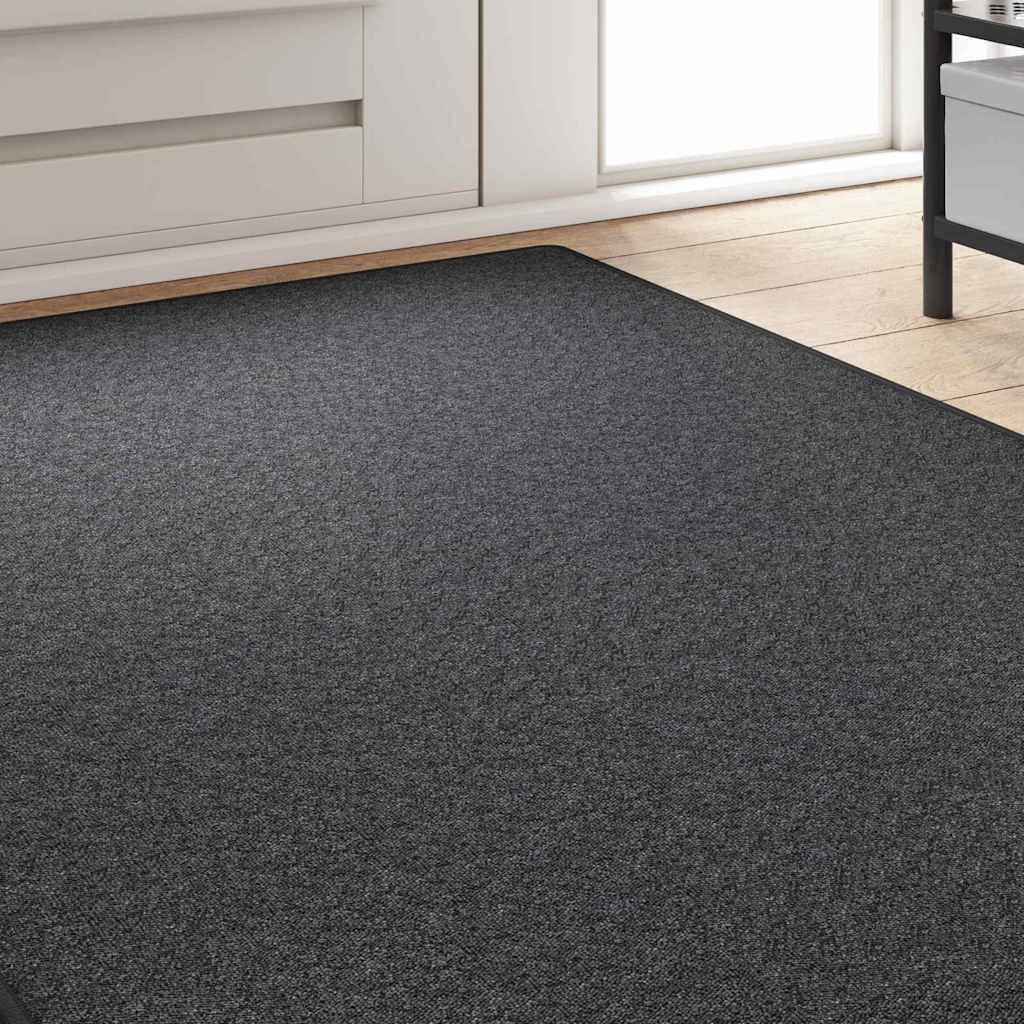 vidaXL Teppichläufer Dunkelgrau 100 x 250 cm 100% Polypropylen