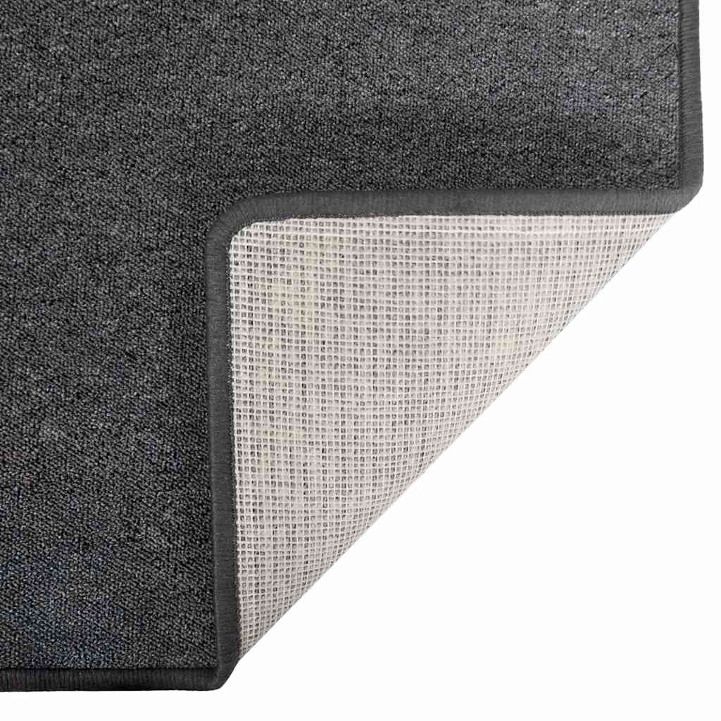 vidaXL Teppichläufer Dunkelgrau 100 x 300 cm 100% Polypropylen