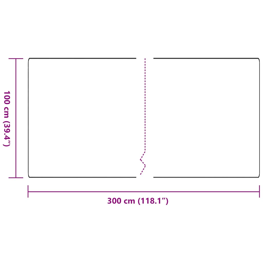vidaXL Teppichläufer Dunkelgrau 100 x 300 cm 100% Polypropylen