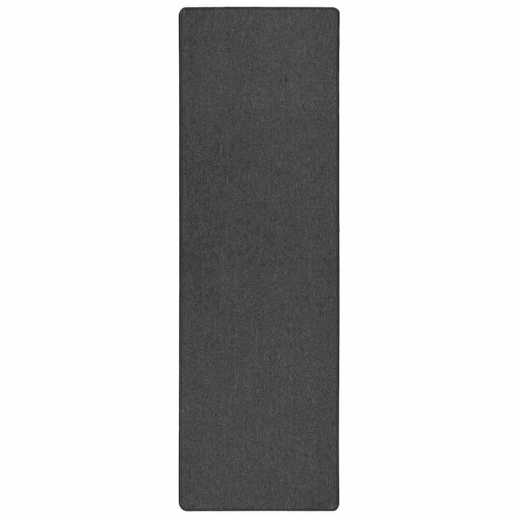 vidaXL Teppichläufer Dunkelgrau 100 x 300 cm 100% Polypropylen