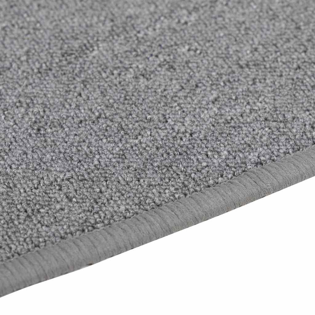 vidaXL Teppichläufer Hellgrau 80 x 500 cm 100% Polypropylen