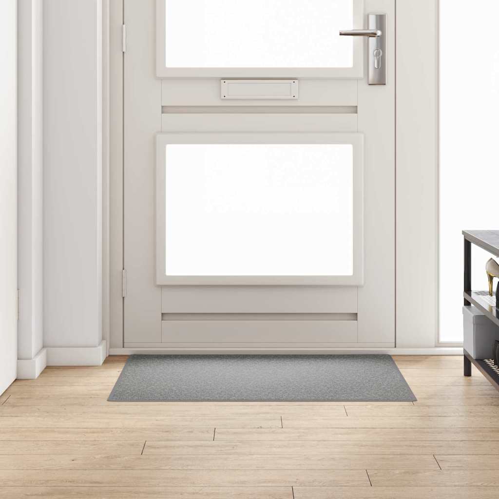 vidaXL Teppichläufer Hellgrau 100 x 100 cm 100% Polypropylen