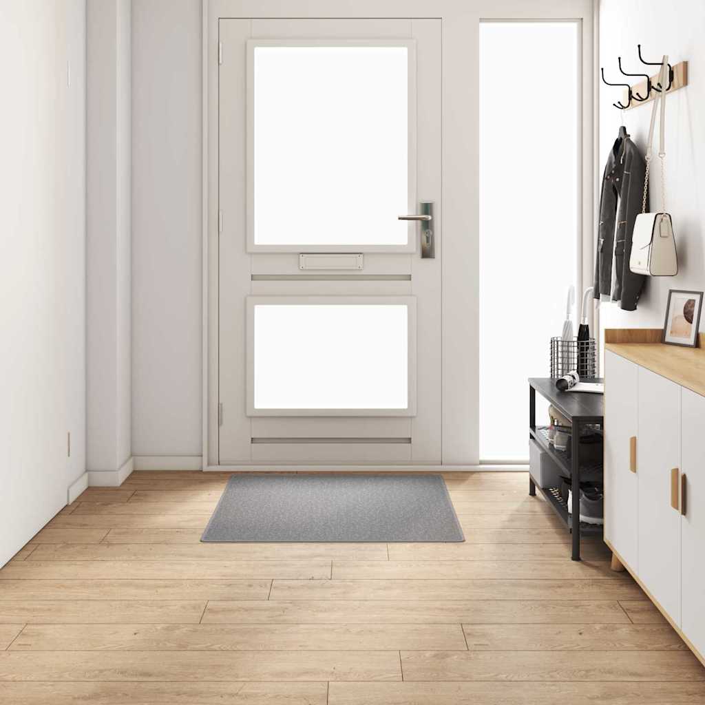 vidaXL Teppichläufer Hellgrau 100 x 100 cm 100% Polypropylen
