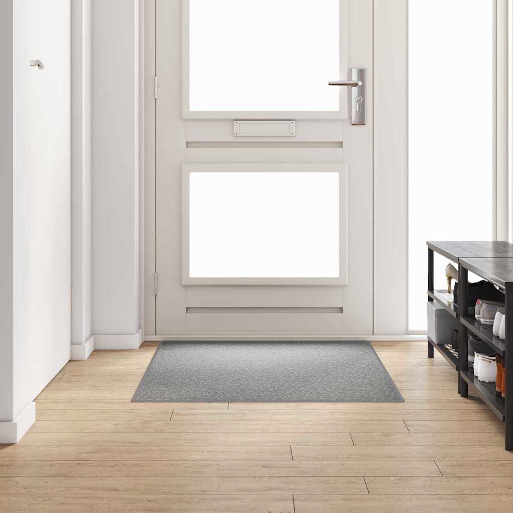 vidaXL Teppichläufer Hellgrau 100 x 150 cm 100% Polypropylen