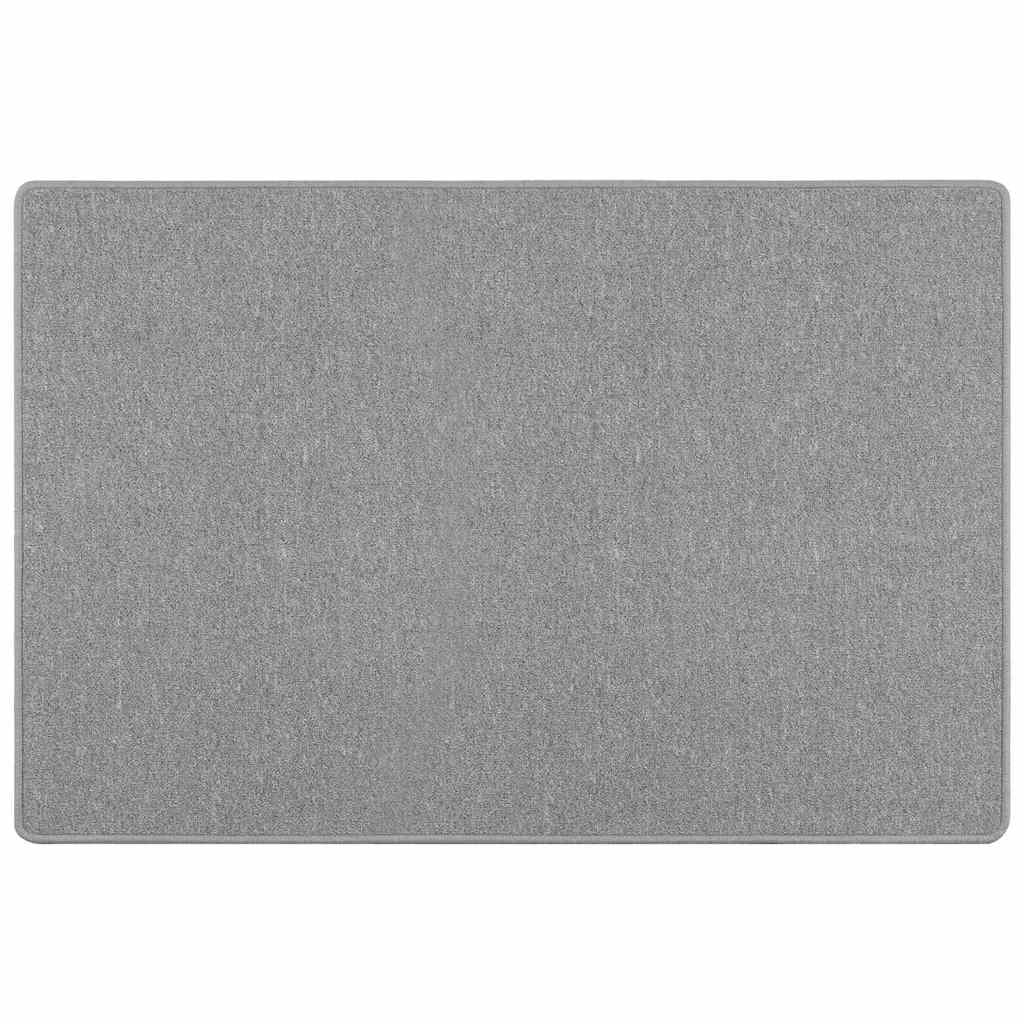 vidaXL Teppichläufer Hellgrau 100 x 150 cm 100% Polypropylen