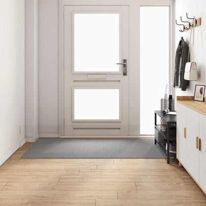 vidaXL Teppichläufer Hellgrau 100 x 200 cm 100% Polypropylen
