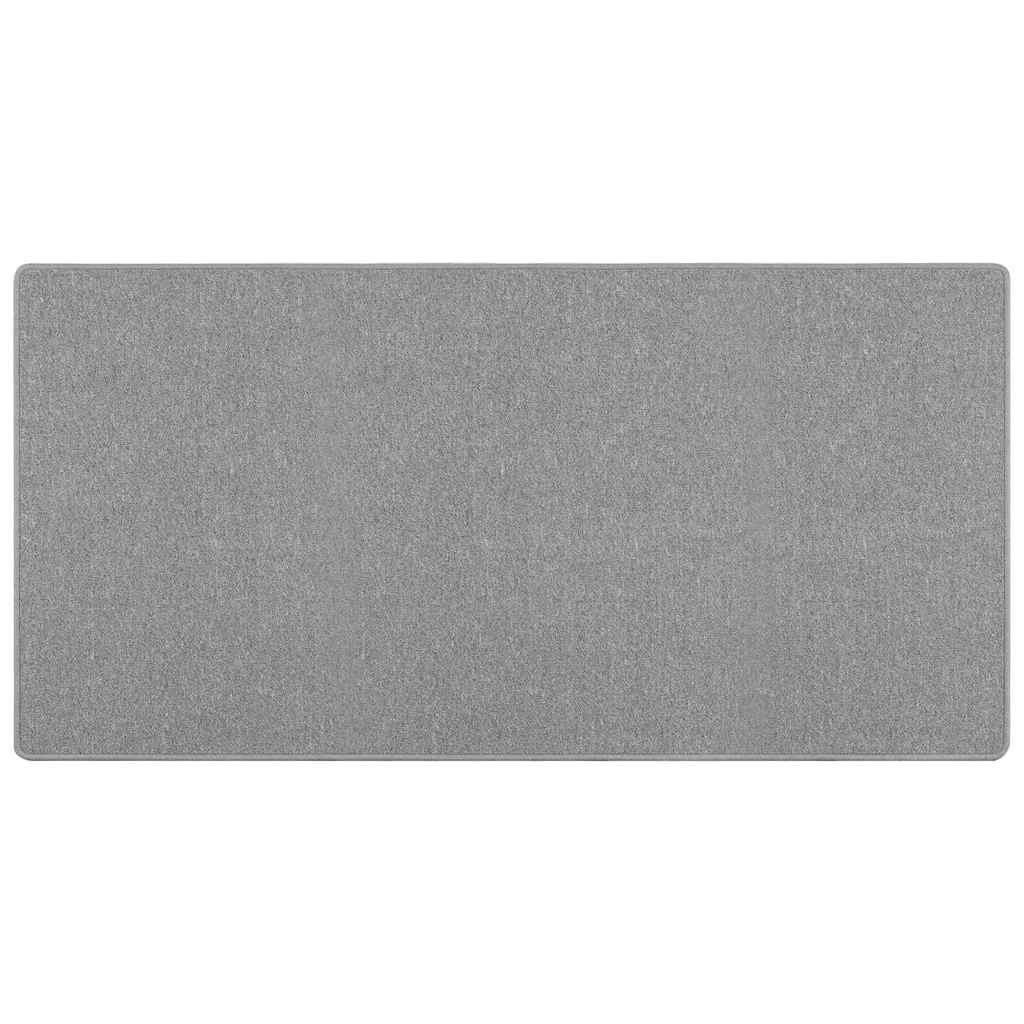 vidaXL Teppichläufer Hellgrau 100 x 200 cm 100% Polypropylen