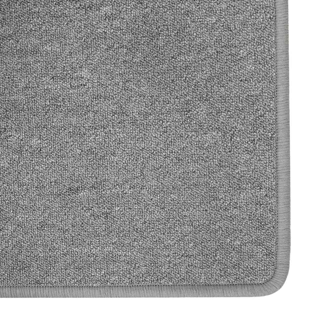 vidaXL Teppichläufer Hellgrau 100 x 250 cm 100% Polypropylen