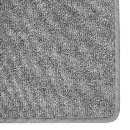 vidaXL Teppichläufer Hellgrau 100 x 250 cm 100% Polypropylen
