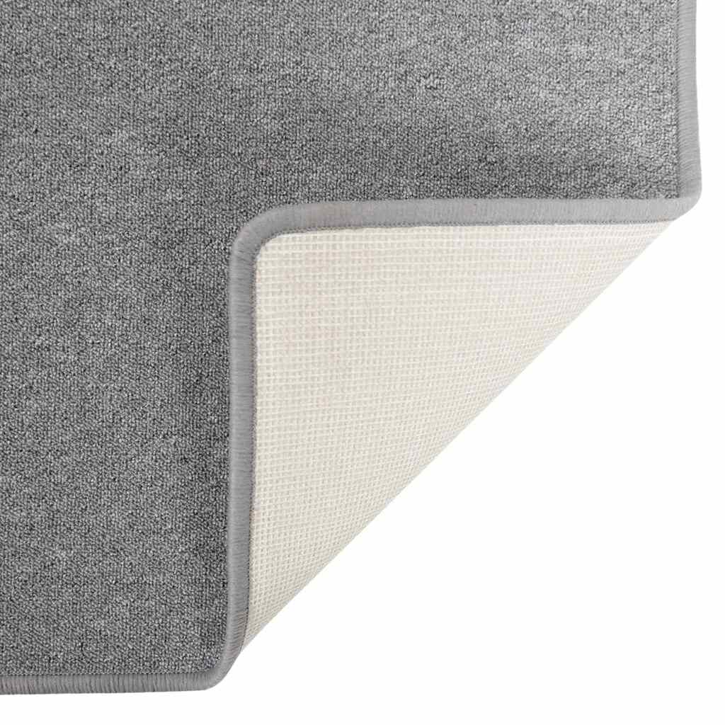 vidaXL Teppichläufer Hellgrau 100 x 250 cm 100% Polypropylen