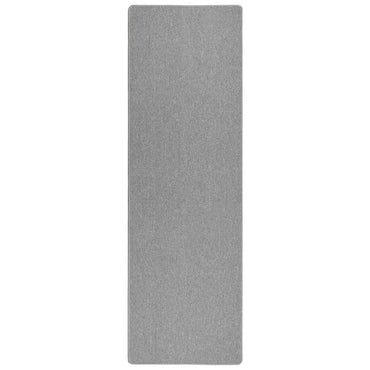 vidaXL Teppichläufer Hellgrau 100 x 250 cm 100% Polypropylen