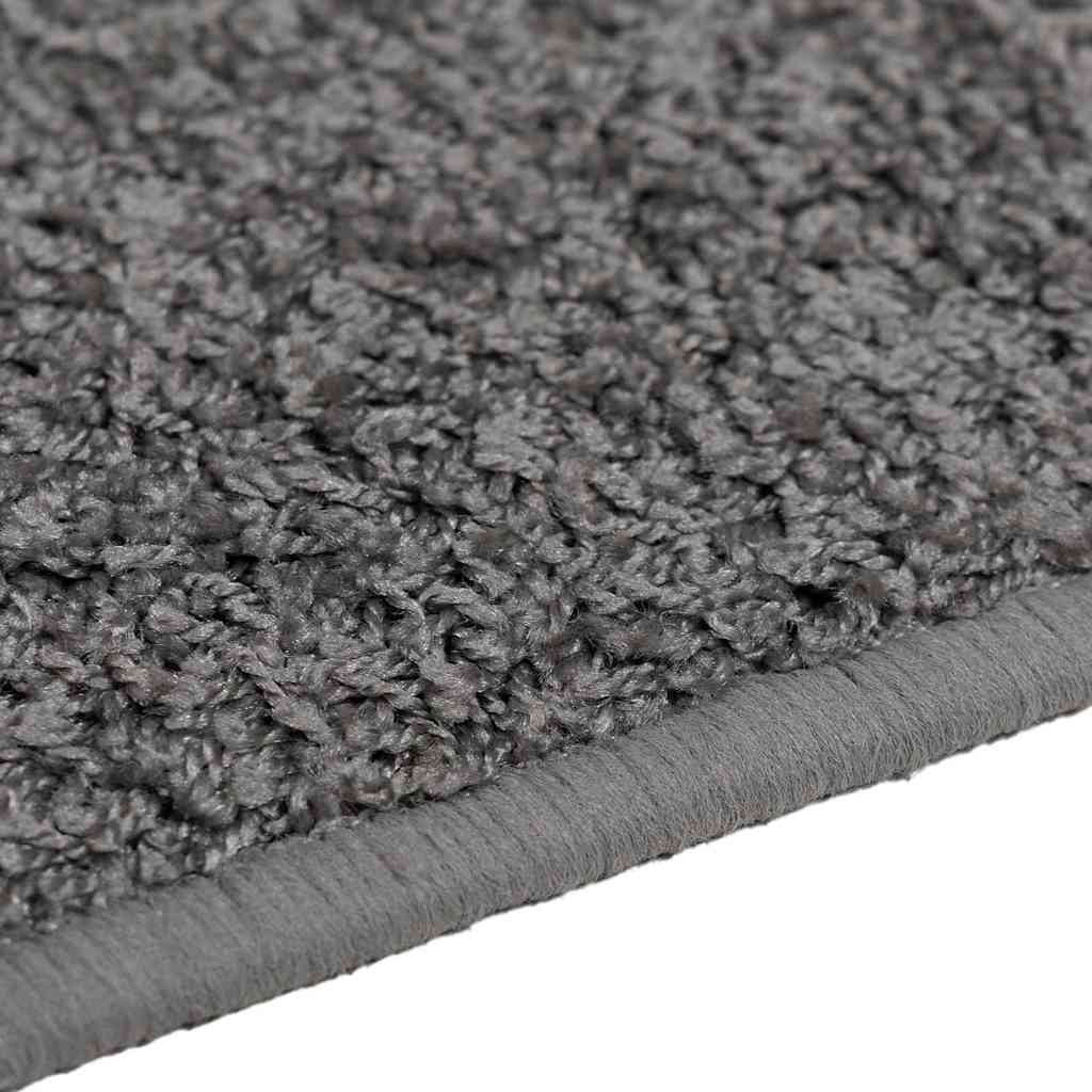 vidaXL Teppichläufer Grau 80 x 400 cm 100% Polypropylen Tuft