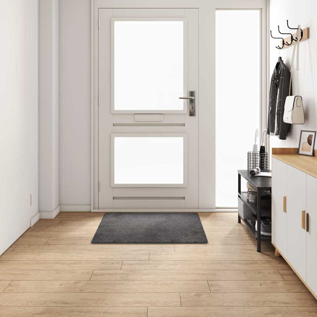 vidaXL Teppichläufer Grau 100 x 100 cm 100% Polypropylen Tuft