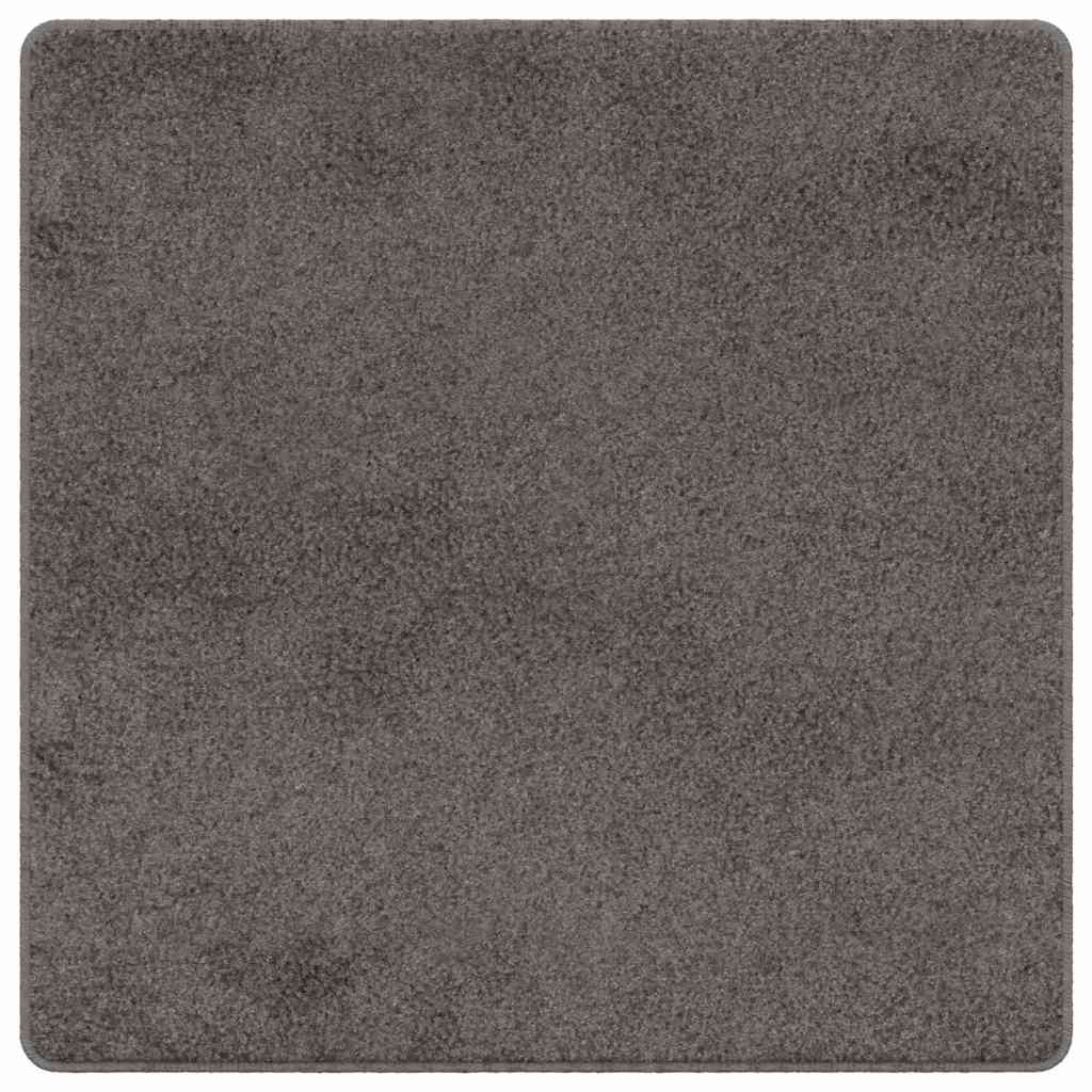 vidaXL Teppichläufer Grau 100 x 100 cm 100% Polypropylen Tuft