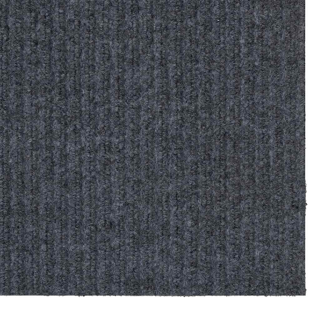 vidaXL Teppichläufer Grau 80 x 250 cm Stoff