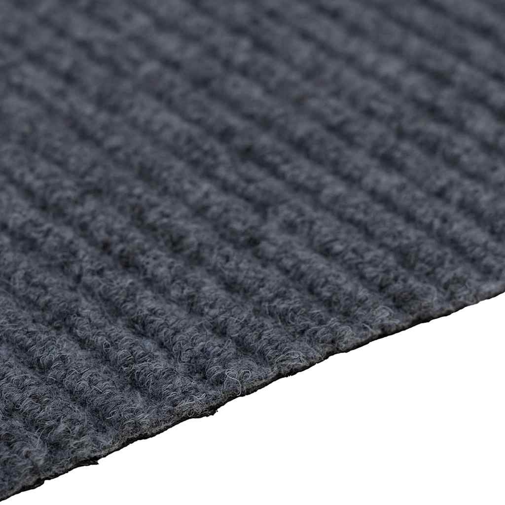 vidaXL Teppichläufer Grau 80 x 250 cm Stoff
