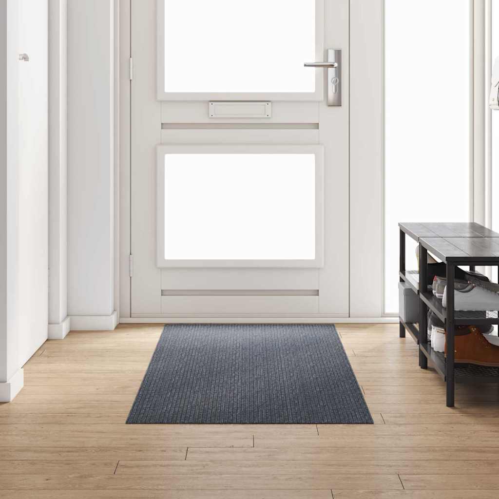 vidaXL Teppichläufer Grau 80 x 250 cm Stoff