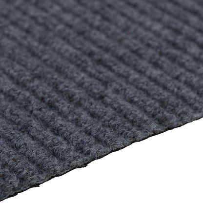 vidaXL Teppichläufer Grau 80 x 500 cm Stoff