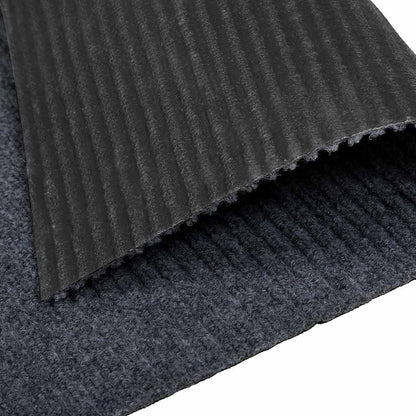 vidaXL Teppichläufer Grau 80 x 500 cm Stoff