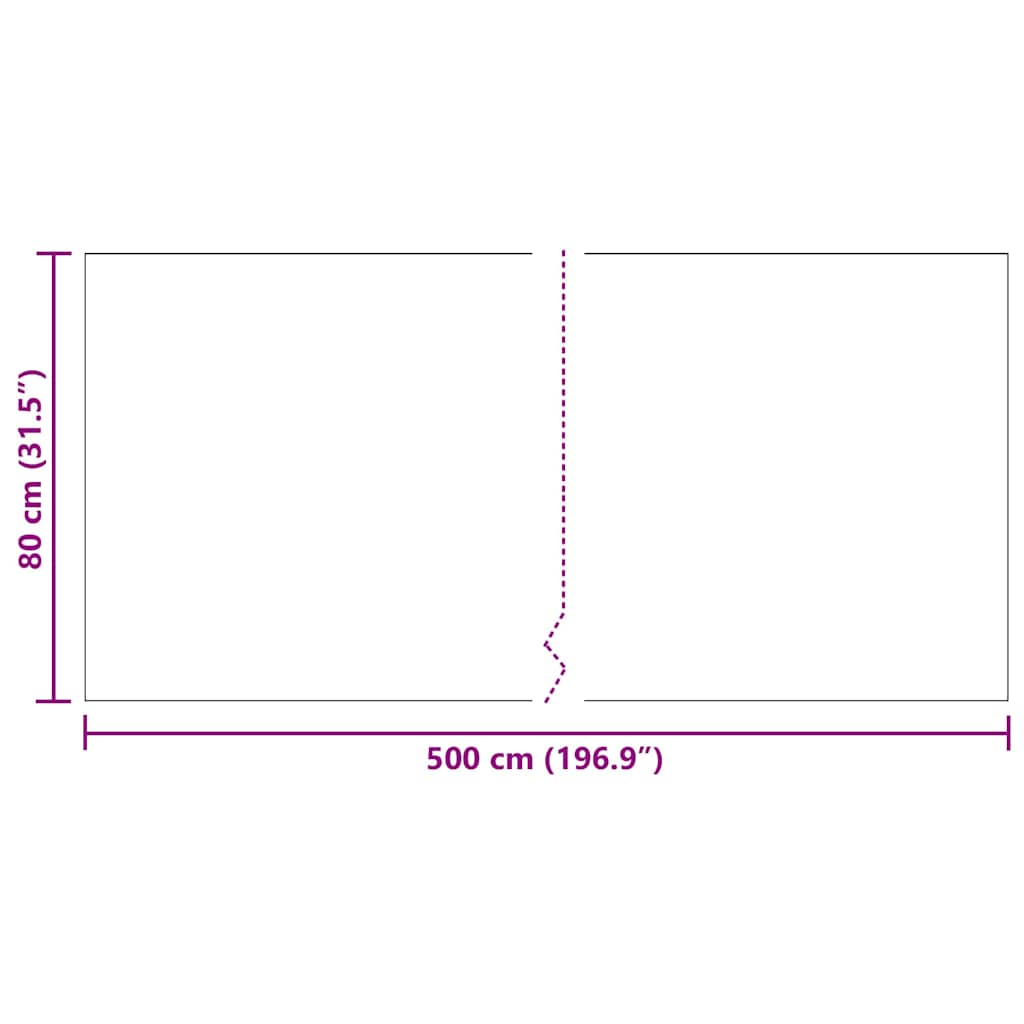 vidaXL Teppichläufer Grau 80 x 500 cm Stoff