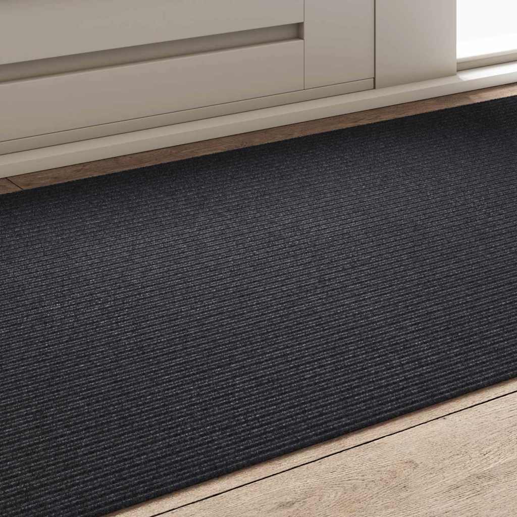 vidaXL Teppichläufer Anthrazit 80 x 150 cm Stoff