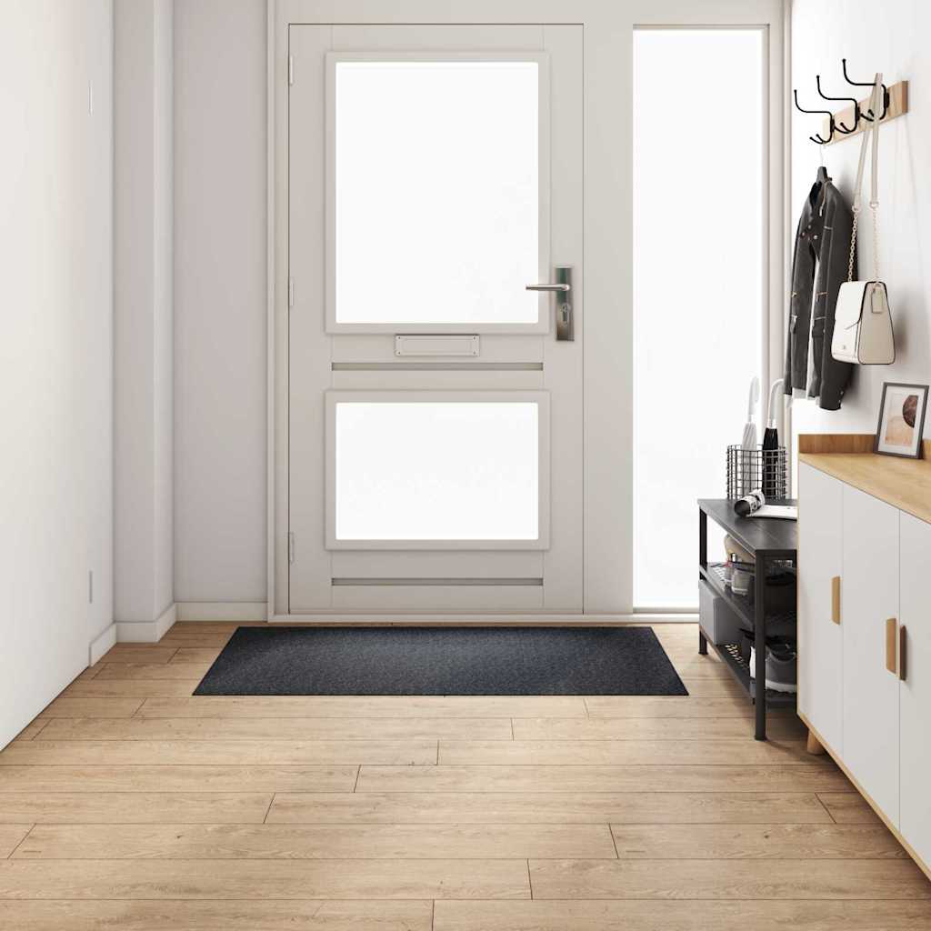 vidaXL Teppichläufer Anthrazit 80 x 150 cm Stoff