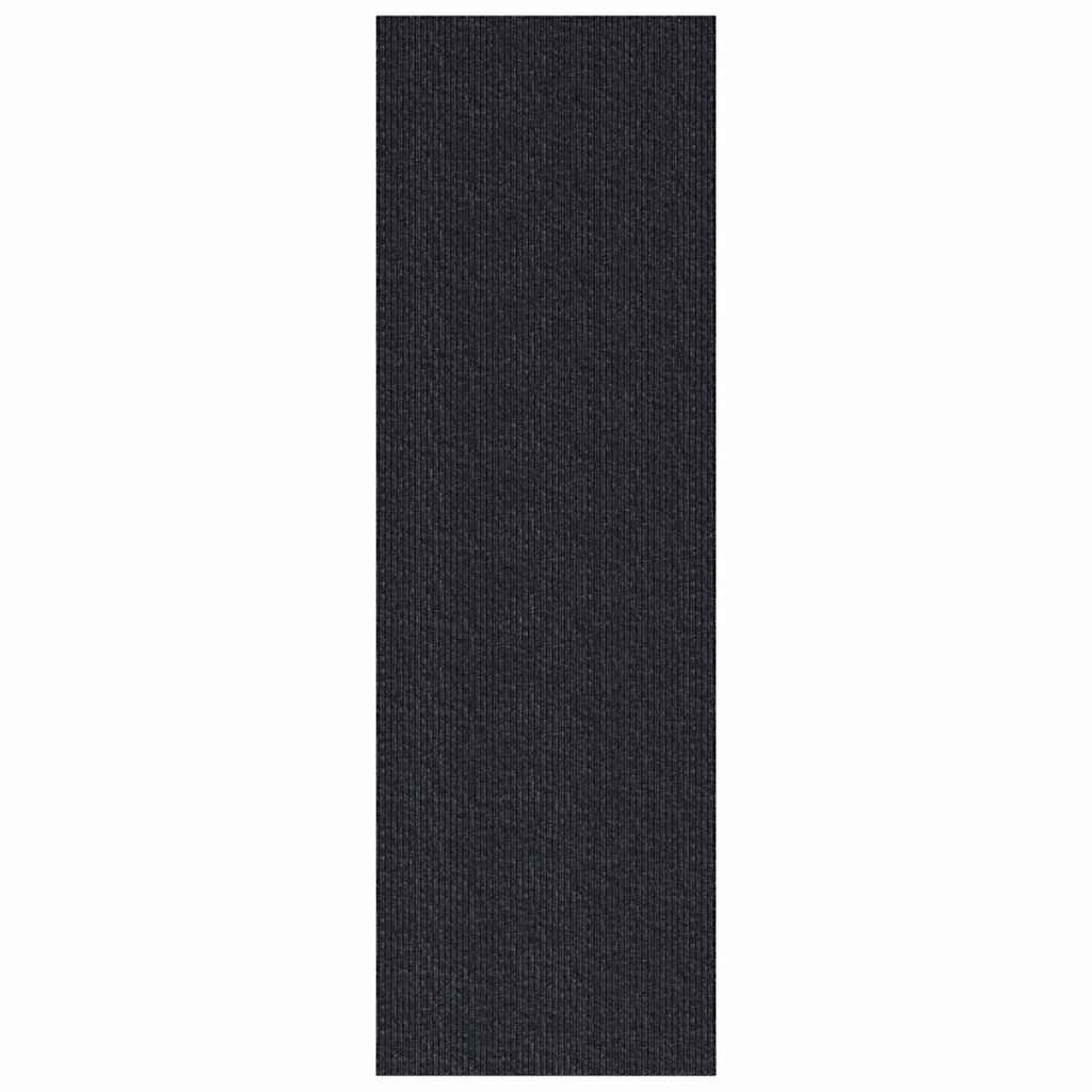 vidaXL Teppichläufer Anthrazit 80 x 200 cm Stoff