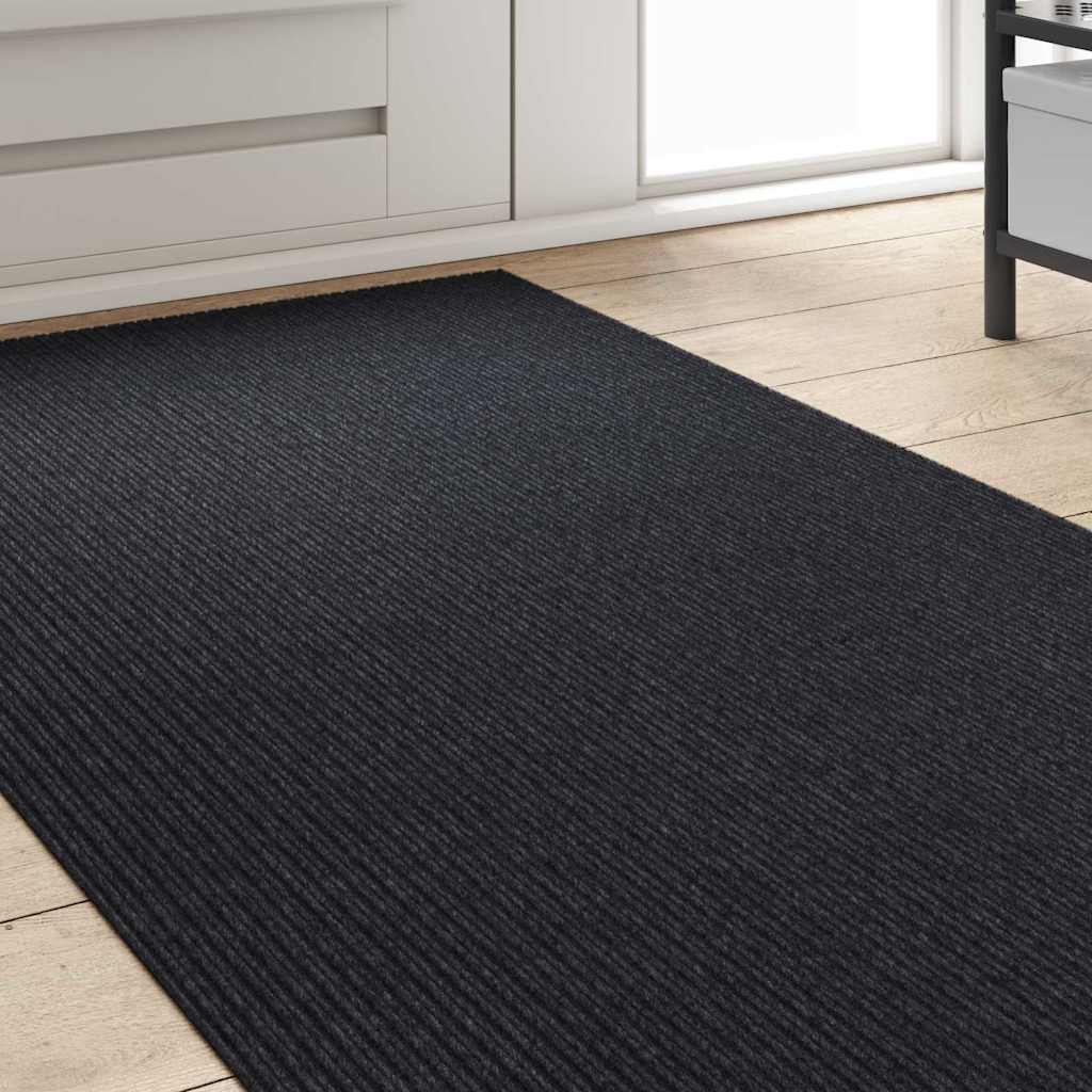vidaXL Teppichläufer Anthrazit 80 x 250 cm Stoff