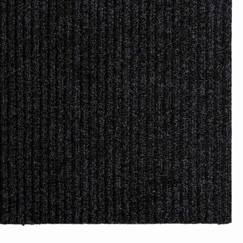 vidaXL Teppichläufer Anthrazit 80 x 400 cm Stoff