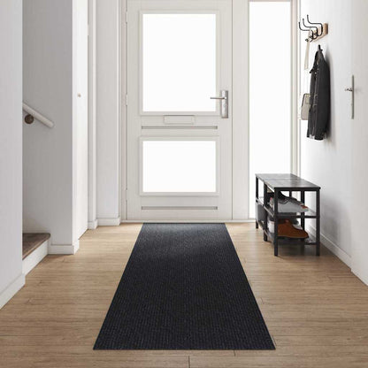 vidaXL Teppichläufer Anthrazit 80 x 500 cm Stoff