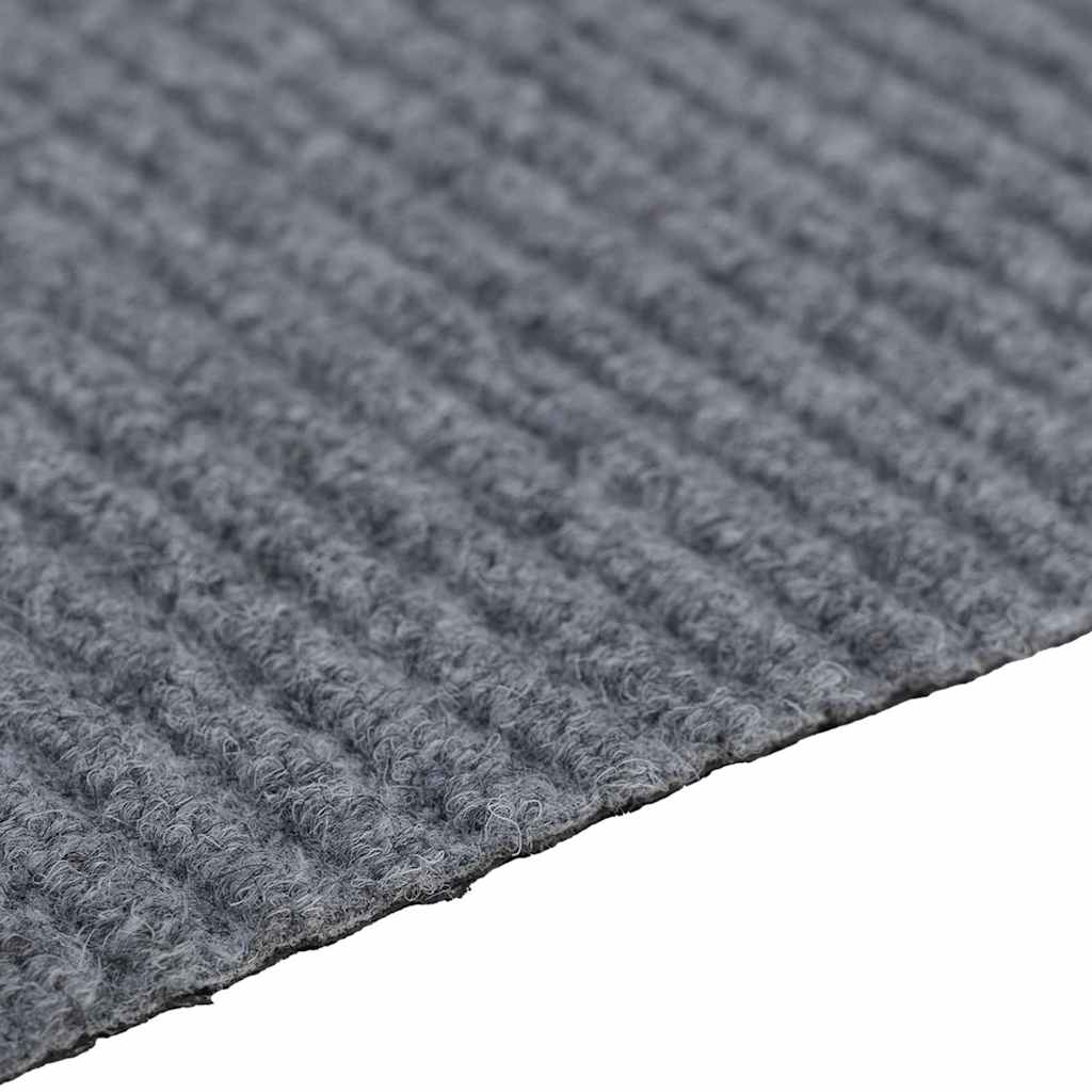 vidaXL Teppichläufer Hellgrau 80 x 250 cm Stoff
