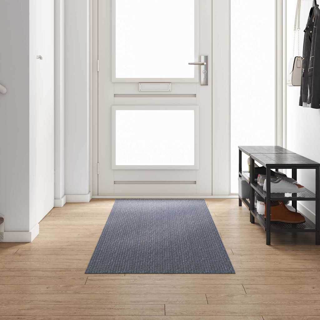 vidaXL Teppichläufer Hellgrau 80 x 300 cm Stoff