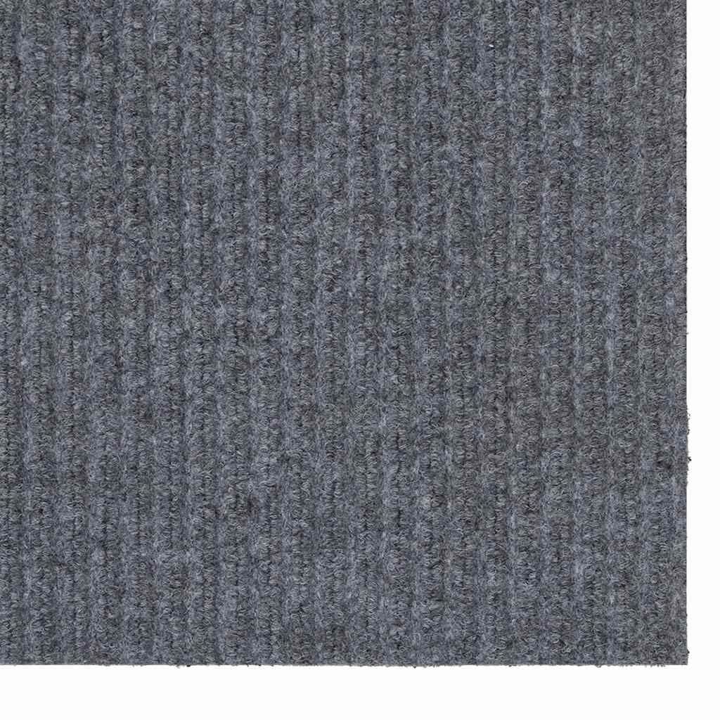 vidaXL Teppichläufer Hellgrau 80 x 400 cm Stoff