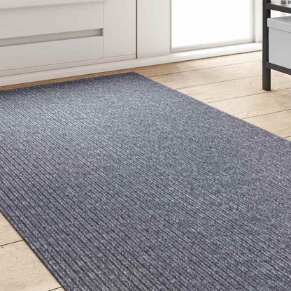 vidaXL Teppichläufer Hellgrau 80 x 400 cm Stoff