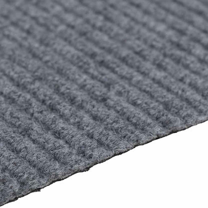 vidaXL Teppichläufer Hellgrau 80 x 500 cm Stoff