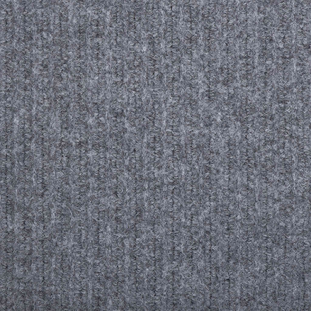 vidaXL Teppichläufer Hellgrau 80 x 500 cm Stoff