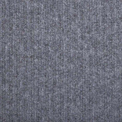 vidaXL Teppichläufer Hellgrau 100 x 150 cm Stoff